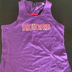 Adidas purple tank top